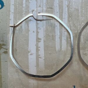 Sundance Bend The Rules Silver Hoop Earrings
